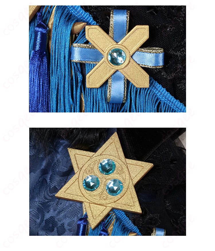 隠者(アルヴァ・ロレンツ)コスプレ衣装 流苏飾りのディテール、豪華な装飾