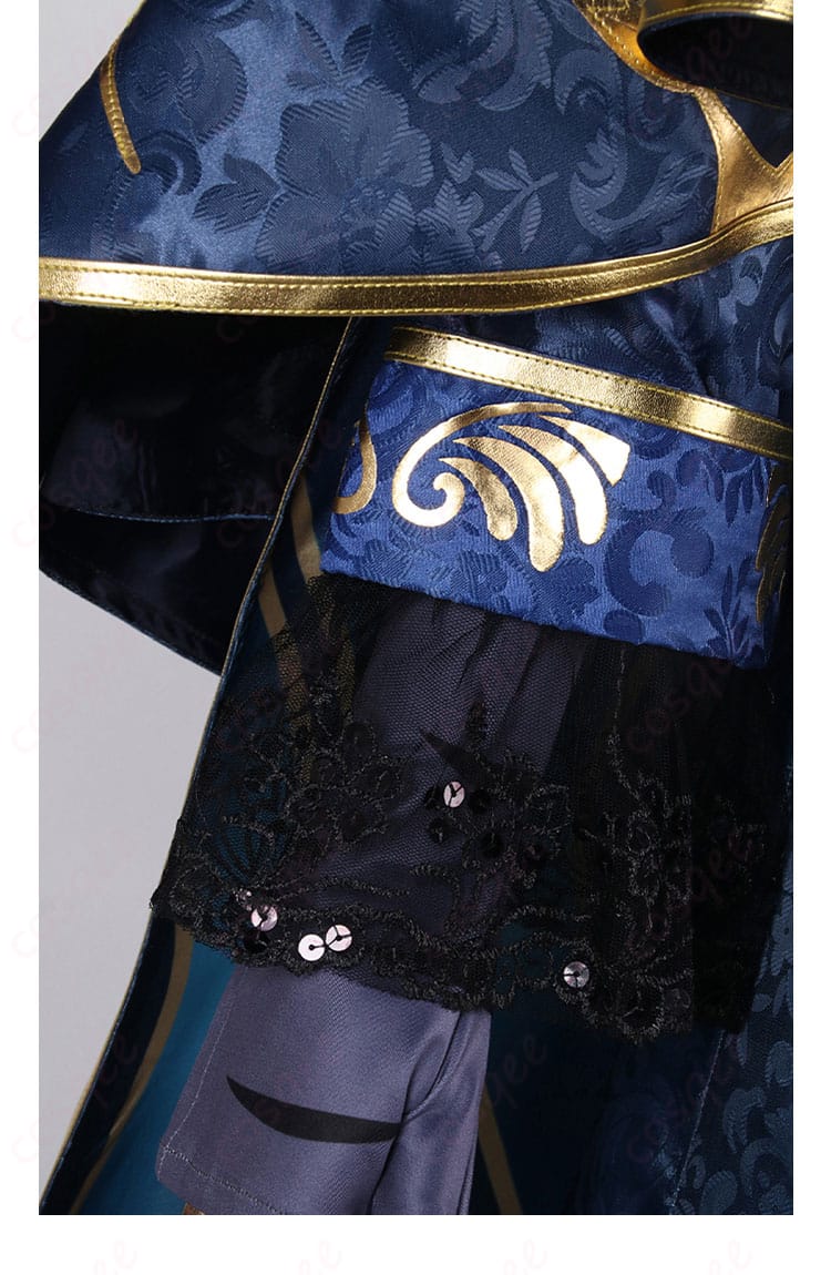 隠者(アルヴァ・ロレンツ)コスプレ衣装 袖口と手袋装飾、豪華なディテール