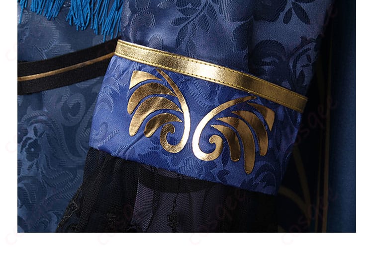 隠者(アルヴァ・ロレンツ)コスプレ衣装 袖口装飾、細かな刺繍とディテール