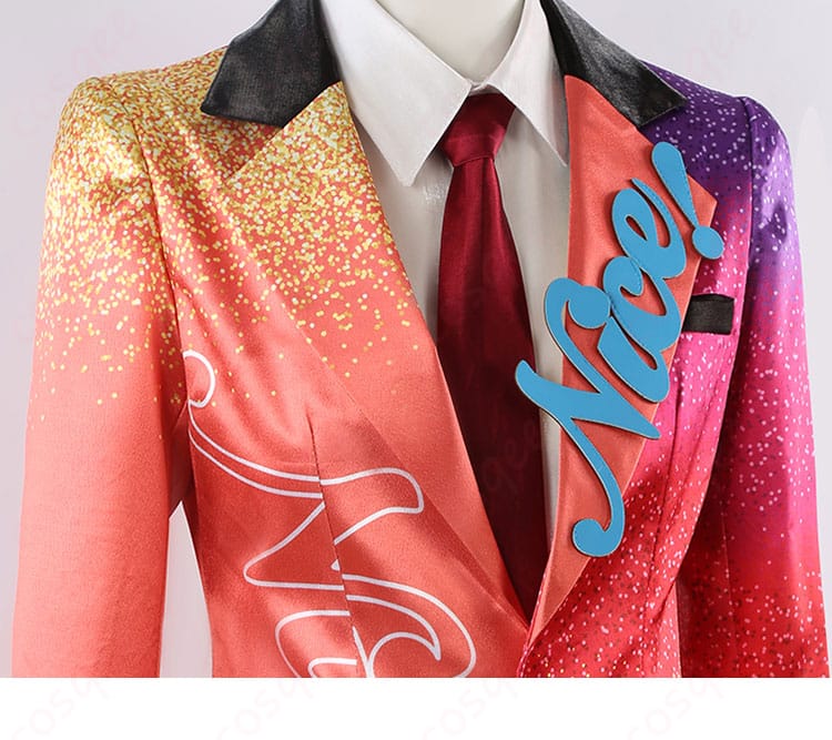 ナイス・アルネブ・サンダー コスプレ衣装 服の襟とネクタイ装飾ディテール あんスタ コスプレ