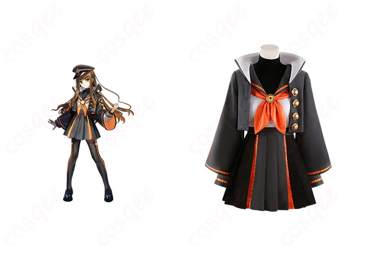 FGO 岸波白野(ザビ子) コスプレ衣装 正面とキャラクターが融合した画像。Fate/Grand Orderのキャラクターを忠実に再現した衣装。