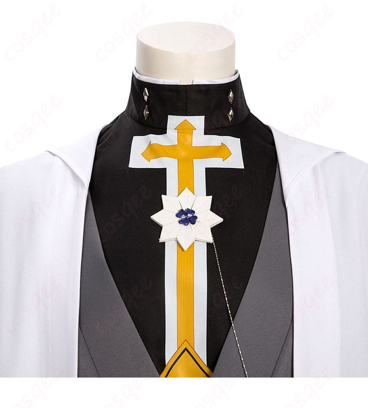 コスプレ衣装の襟元装飾の詳細画像 – 飛鳥=R=クロイツ コスプレ衣装の襟元ディテール
