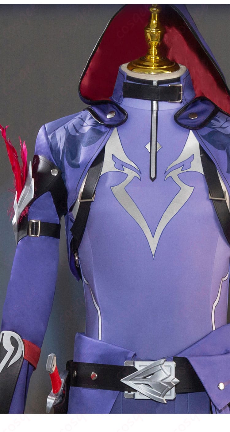 モゼ コスプレ衣装の装飾細部。華やかなデザインと繊細なディテールが特徴です。