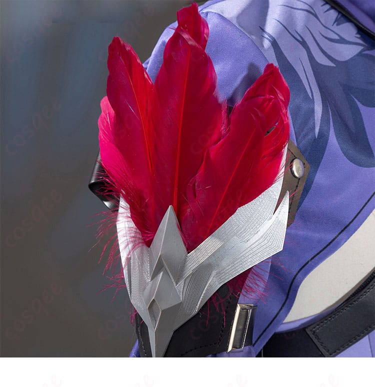 モゼ コスプレ衣装の右肩部分の装飾。精緻なデザインが目を引きます。