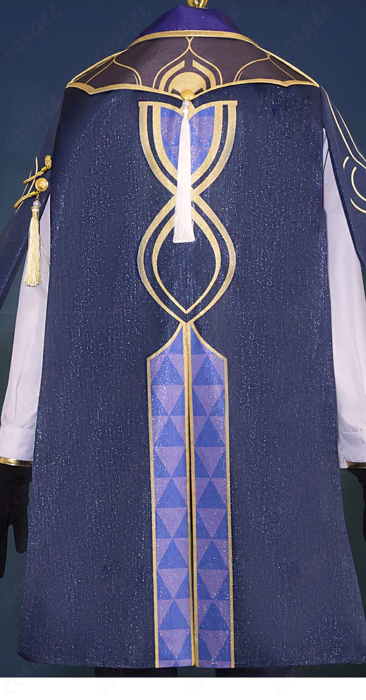 アベンチュリンのコスプレ衣装背面の詳細。精緻な仕上がり。