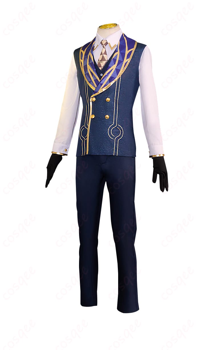 アベンチュリンのコスプレ衣装の装飾部分を詳細に撮影した画像。