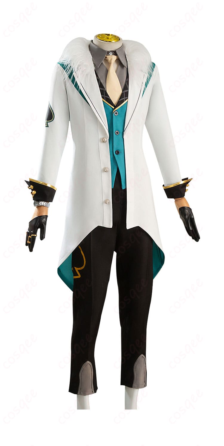 アベンチュリン コスプレ衣装の側面ビュー、衣装のラインとディテール