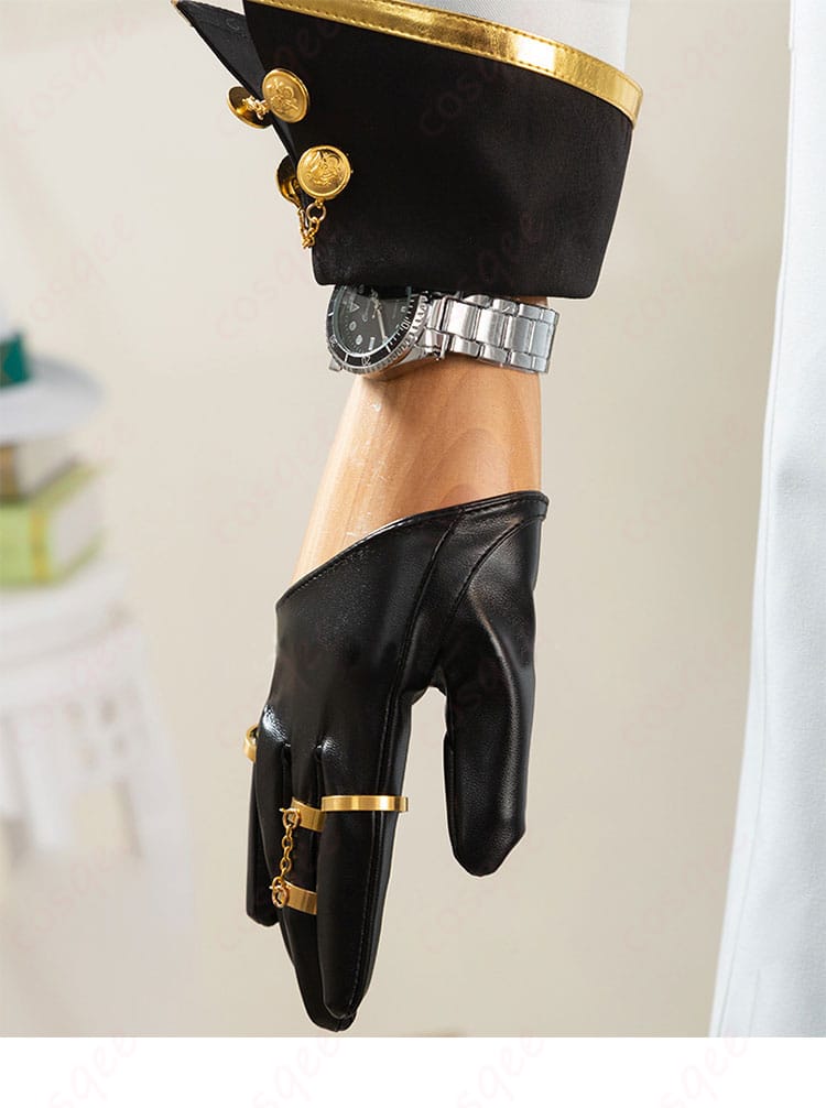 アベンチュリン衣装の腕時計と手袋の装飾ディテール、リアルな小道具