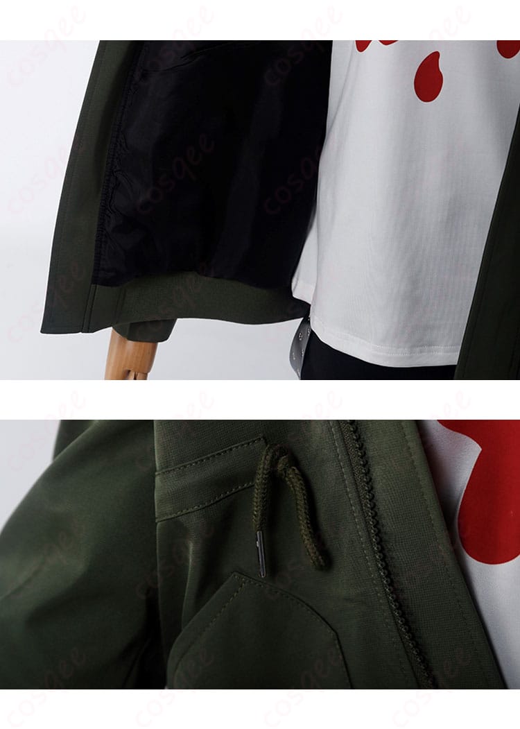 佐倉双葉の外套の内側の細部と装飾、リアルな仕上がりと素材感を紹介。