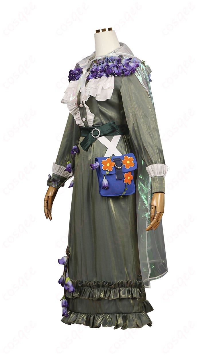 商品側面の「アニー・レスター」コスプレ衣装。肩と腰飾りのディテールが際立っています。