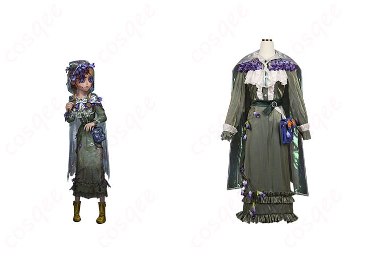 商品正面とキャラクター「アニー・レスター」のコスプレ衣装の写真。詳細なデザインと高い忠実度。