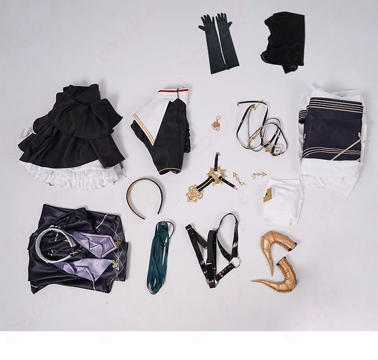 セット内容を示す画像 - 宝鐘マリン 1stライブ コスプレ衣装一式