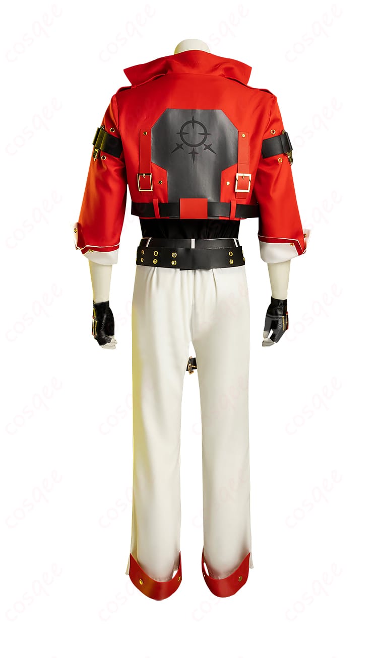 ギルティギア ソル=バッドガイ コスプレ衣装 背面画像。背面のデザインとフィット感が確認できます。