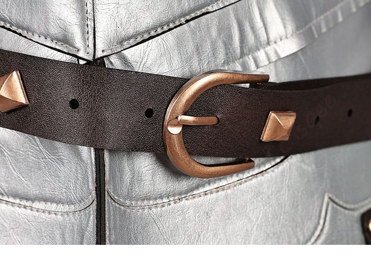 ベルトの装飾のディテール - 銀の騎士衣装のベルト装飾