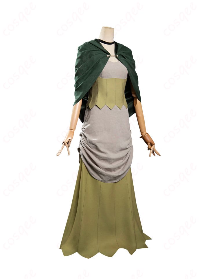 シスヒスコスプレ衣装の右側からの視点。ディテールが際立つ衣装の全貌を確認。