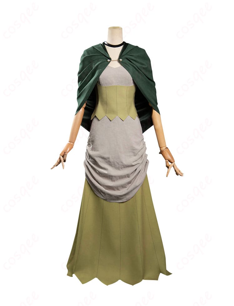 シスヒスのコスプレ衣装、正面から見た全体像。鮮やかなデザインと精巧な作り。