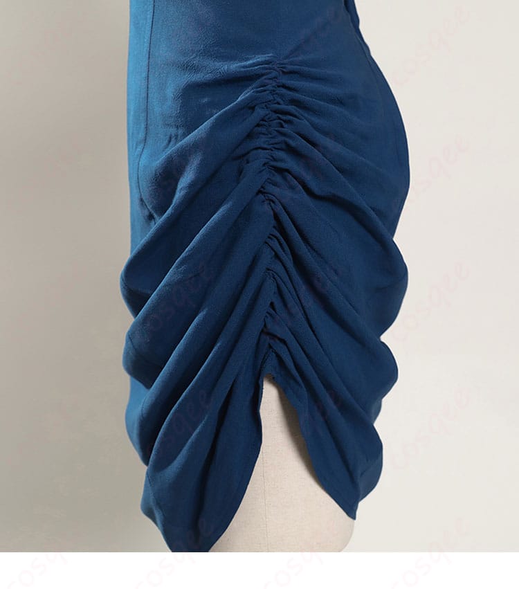 ダンジョン飯 ミルシリル コスプレ衣装 スカート側面のシワディテール