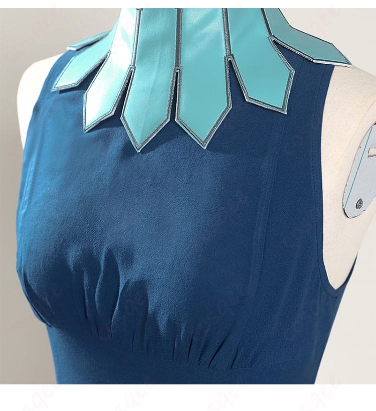 ミルシリル コスプレ衣装 颈饰装饰细节 高精度な刺繍