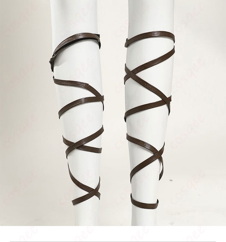 ダンジョン飯 ミルシリル コスプレ衣装 足飾り装飾の細部 高品質な仕上げ