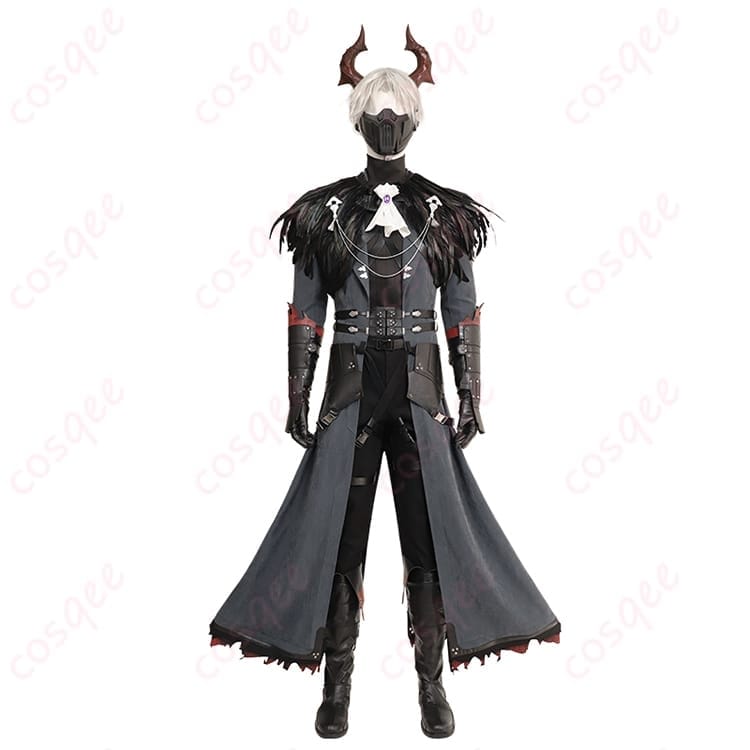FF7 セフィロスの存在感を纏う漆黒コート一式 豪華アクセ付きで写真映え抜群 - 1枚目の画像