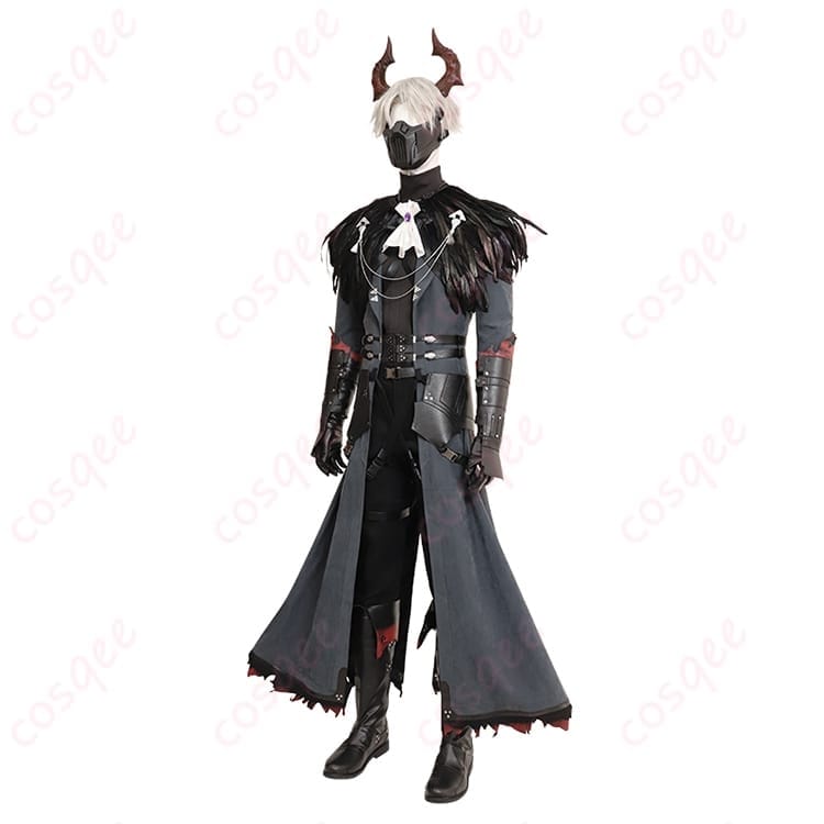 FF7 セフィロスの存在感を纏う漆黒コート一式 豪華アクセ付きで写真映え抜群 - 2枚目の画像