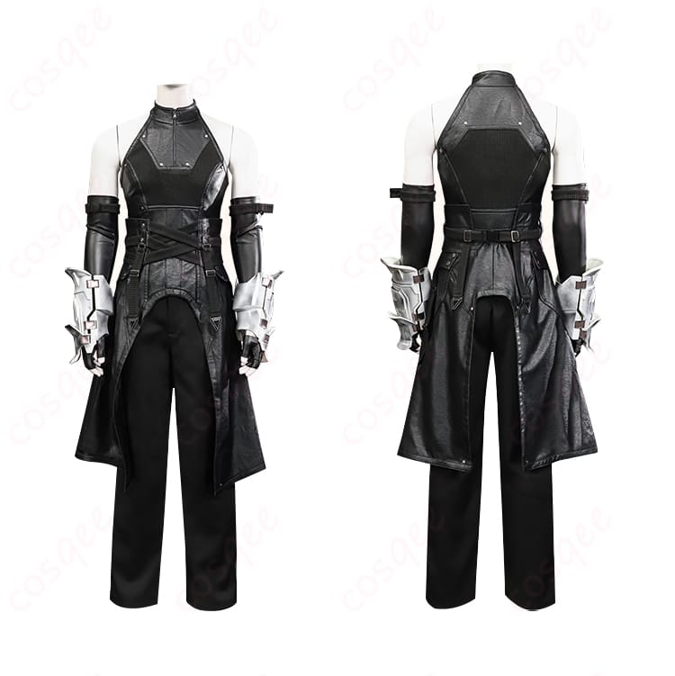 セフィロス コスプレ衣装、正反の装飾細部 - 精緻な刺繍と装飾