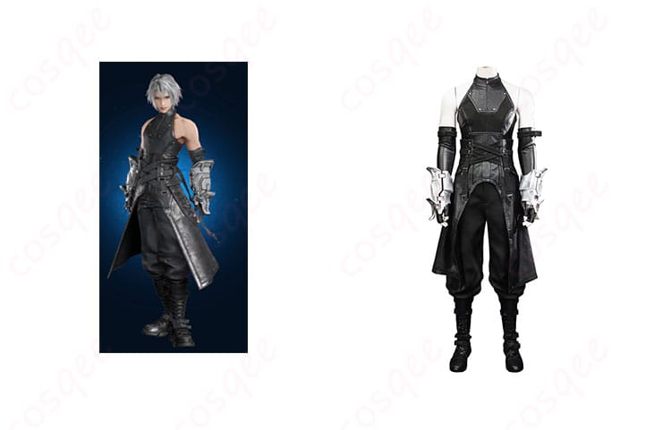 セフィロス コスプレ衣装、商品正面とキャラクターが融合した画像 - 高再現度、オーダメイド対応