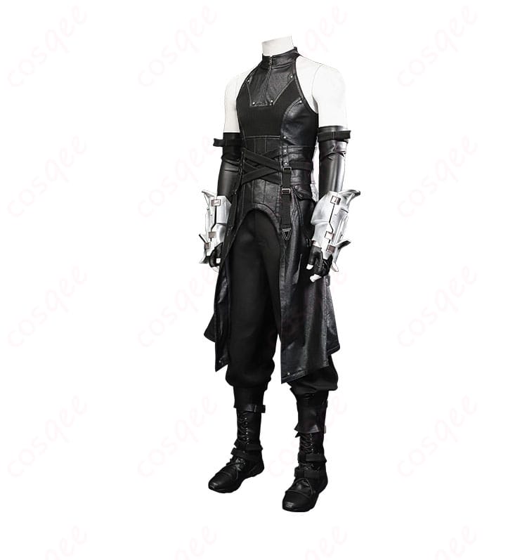 セフィロス コスプレ衣装、左側からの精緻な仕上がり