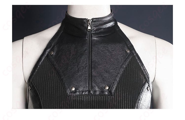 セフィロス コスプレ衣装、襟の精緻なデザイン