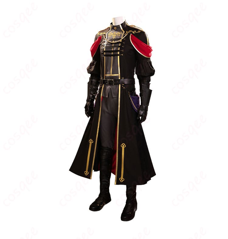 商品右側の画像 - セフィロス(青年)の神羅軍正礼装コスプレ衣装の右側のディテール。