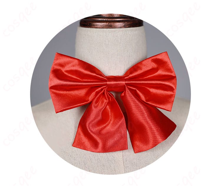 蝴蝶結びのリボン ディテール | セキエイ学園制服のリボンの装飾