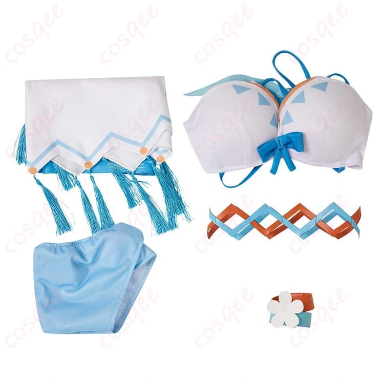 原神 蛍のナタ温泉風水着コス｜清涼エレガントで写真映え、快適フィット - 6枚目の画像