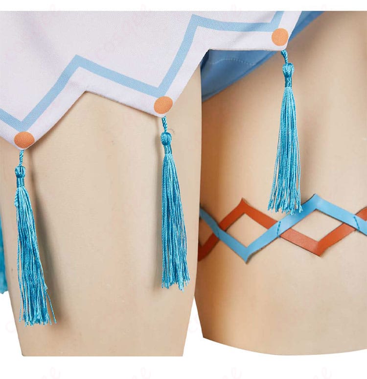 原神 蛍 水着衣装、右側腰布装飾ディテール