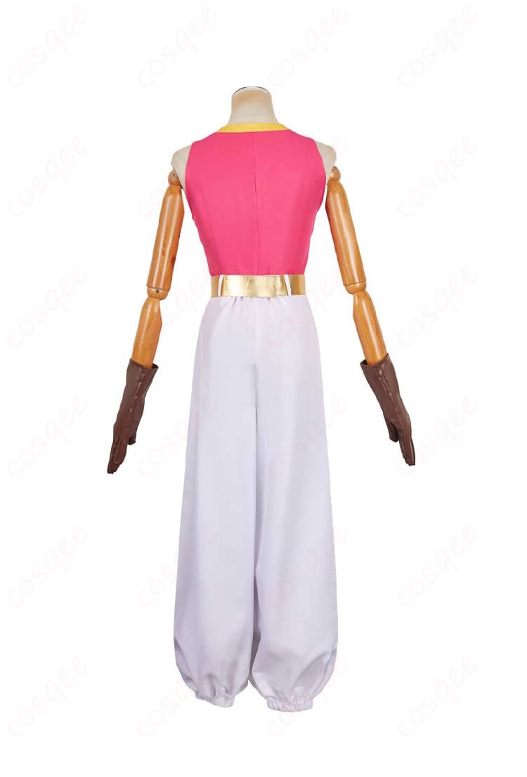 ゼルダの伝説 ゼルダ姫 コスプレ衣装 背面図 - 背面のデザインも忠実に再現されたコスプレ衣装。