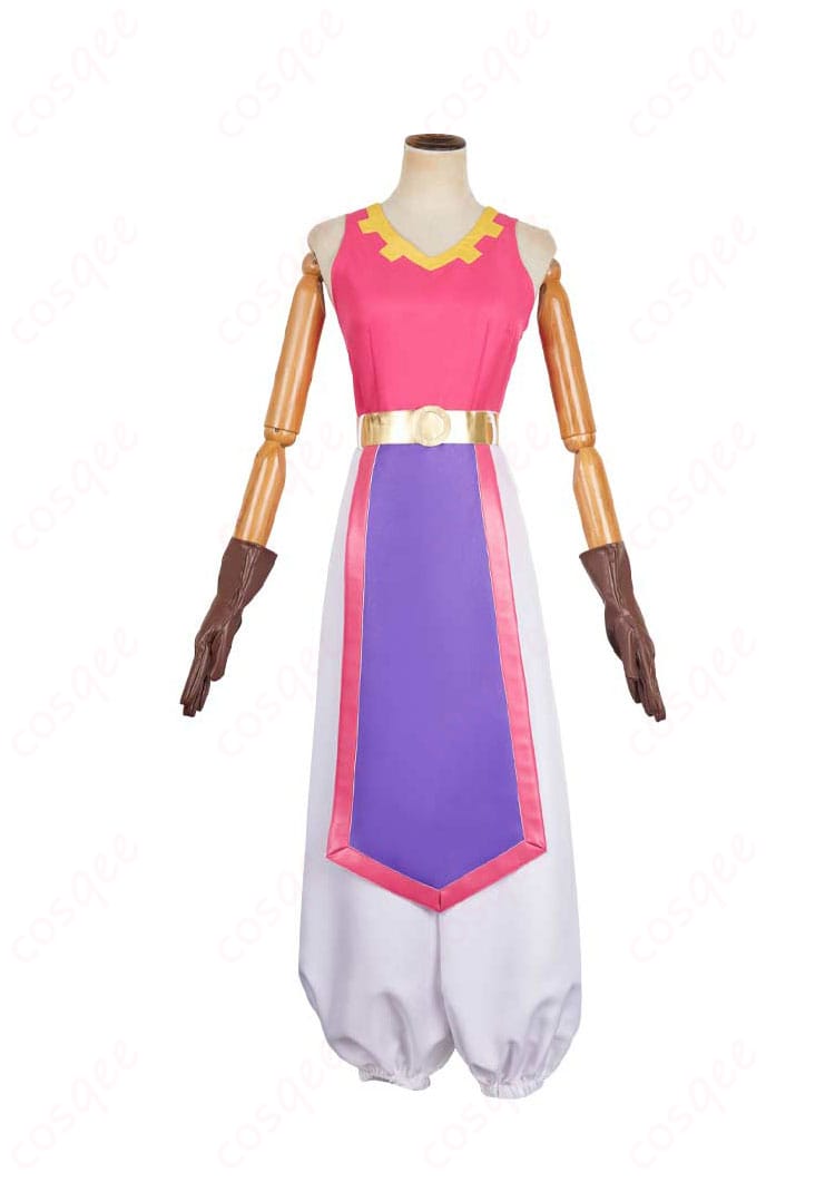 ゼルダの伝説 ゼルダ姫 コスプレ衣装 正面図 - 高精度な再現と快適な着心地で、イベントで活躍する姿を想像してみてください。