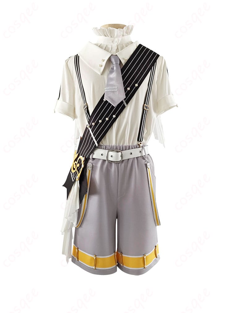 初音ミクシンフォニー 鏡音レン コスプレ衣装の正面。詳細なデザインと高い再現度を確認。