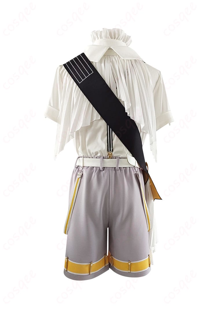 初音ミクシンフォニー 鏡音レン コスプレ衣装の背面。背面のディテールとフィット感が見える。