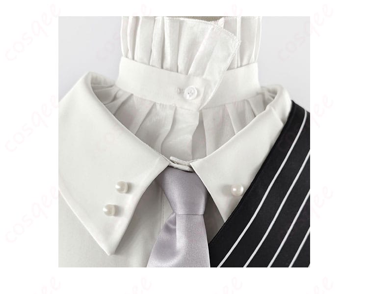 初音ミクシンフォニー 鏡音レン コスプレ衣装の襟装飾。高精度な刺繍と美しいディテール。