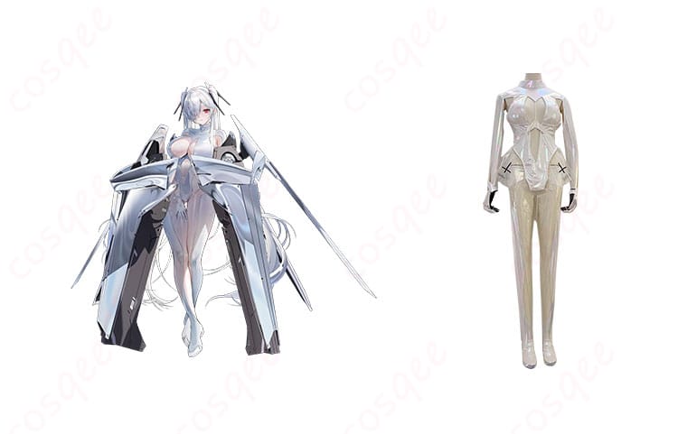 勝利の女神NIKKE シンデレラ コスプレ衣装、キャラクターシンデレラとの組み合わせで、衣装の全体像が美しく再現されています。