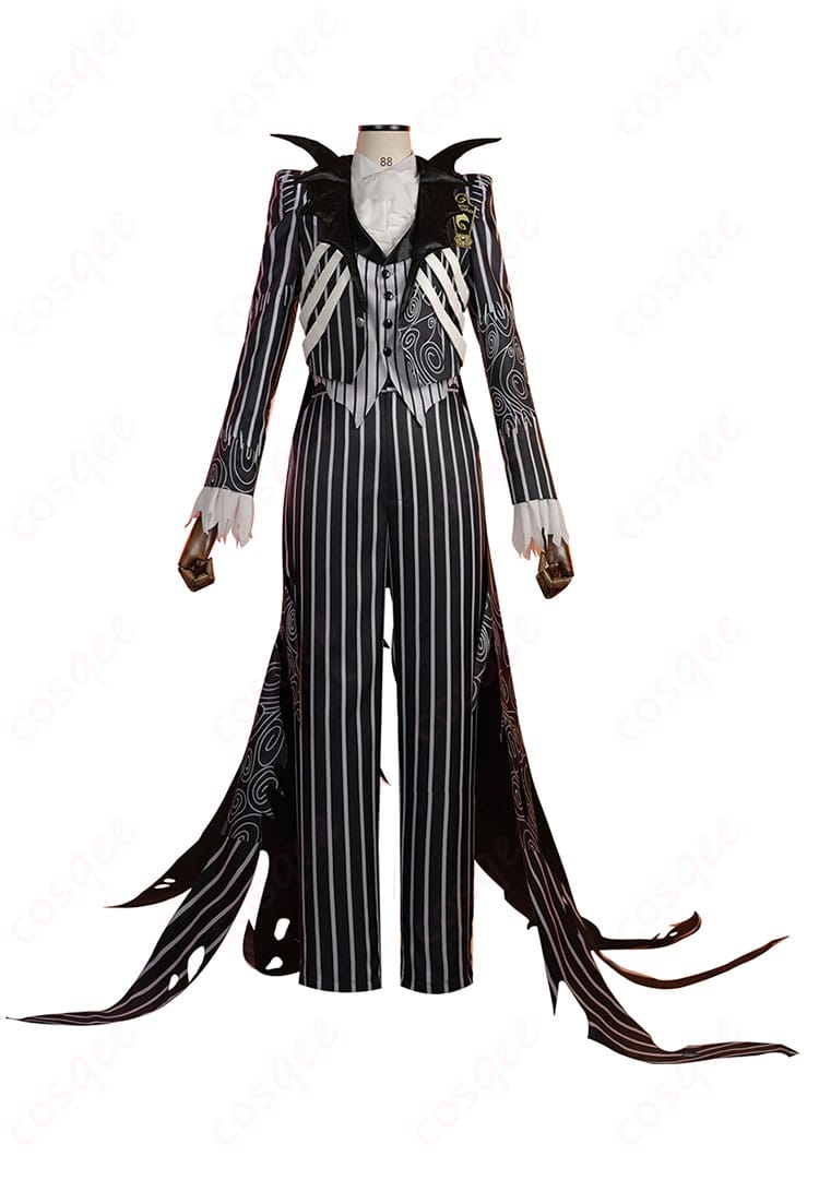 スカリー・J・グレイブスのコスプレ衣装正面。ツイステ ナイトメアハロウィン2024版の詳細なデザイン。