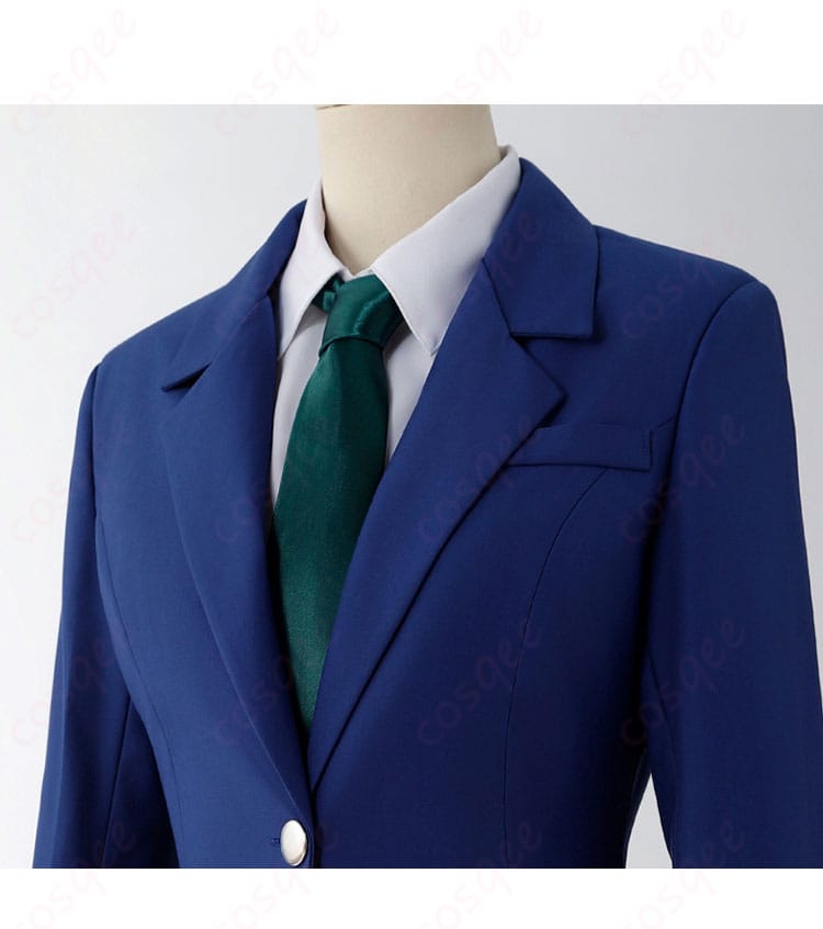 名探偵コナン 毛利蘭 コスプレ衣装 衣領・ネクタイ装飾の詳細 - 制服の細部まで再現したデザイン