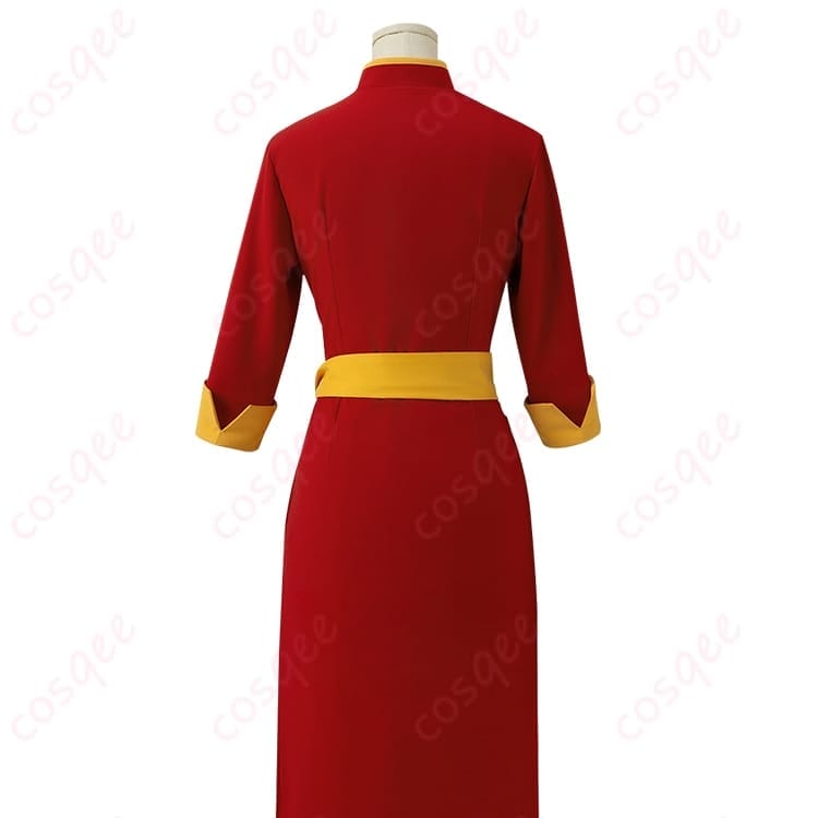 銀魂 神楽のチャイナ風コスプレ衣装 赤×金で映える軽やかシルエット - 3枚目の画像