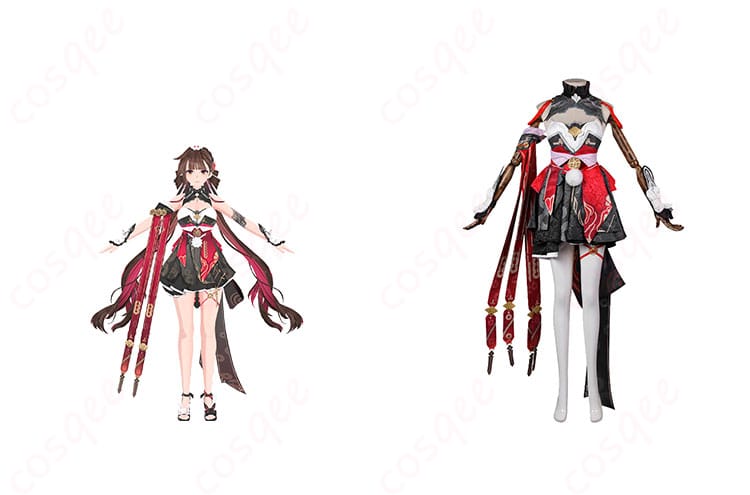 崩壊3rd 李素裳のコスプレ衣装、正面とキャラクターを忠実に再現。