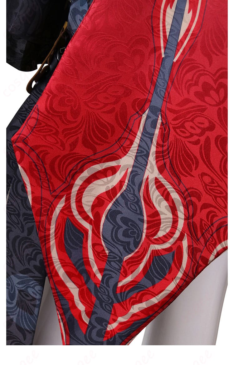 コスプレ衣装の背面スカート部分、ディテールが美しい。