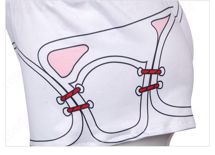 李素裳コスプレ衣装のパンツの側面、デザインの細部まで表現。