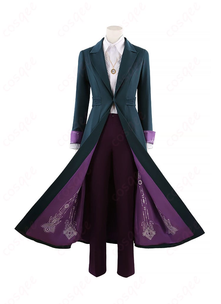 アガサ・ハークネス コスプレ衣装の詳細な正面画像。高再現度の衣装。