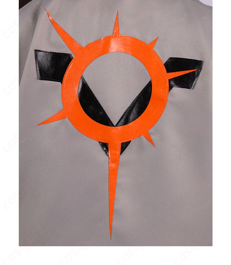 コスプレ衣装の背面部分、ゲーム『VALORANT』のスタイルを忠実に再現。