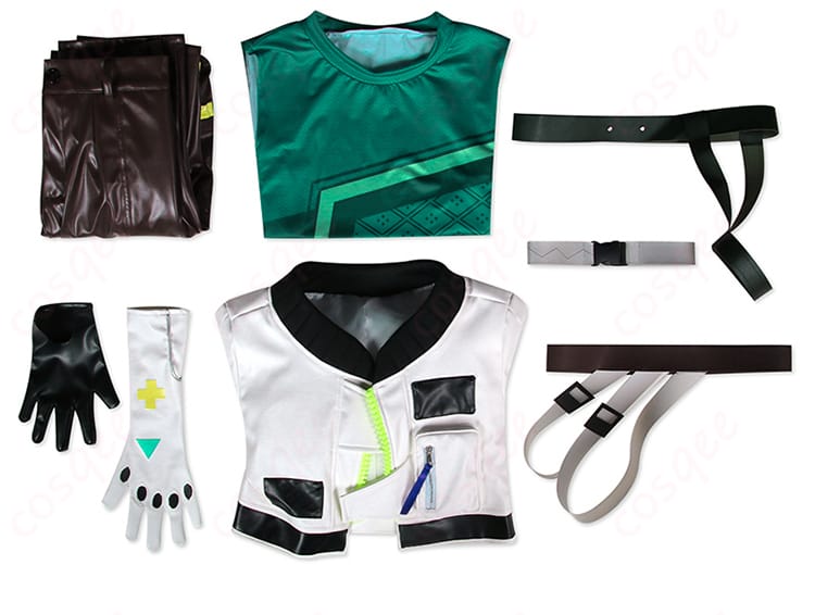 デッドロックコスプレ衣装の左ズボン裾部分、細かいデザインに注目。