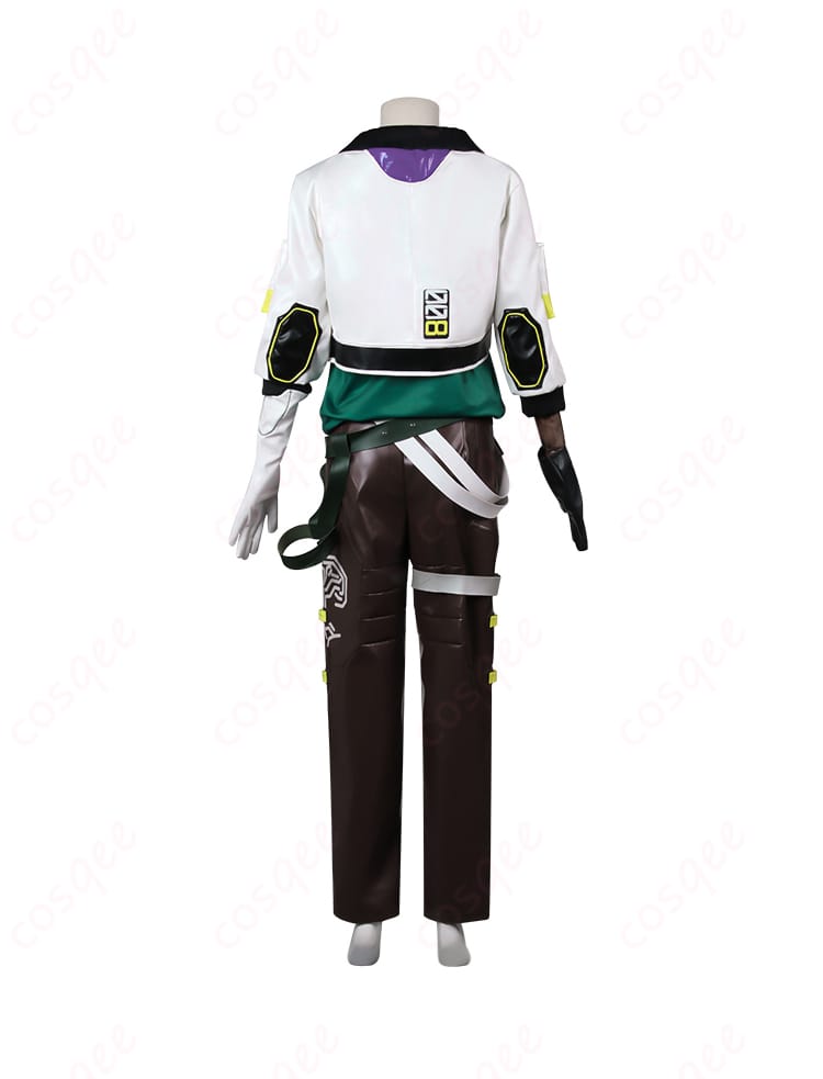 デッドロックコスプレ衣装の背面、背中部分のディテールが美しい。