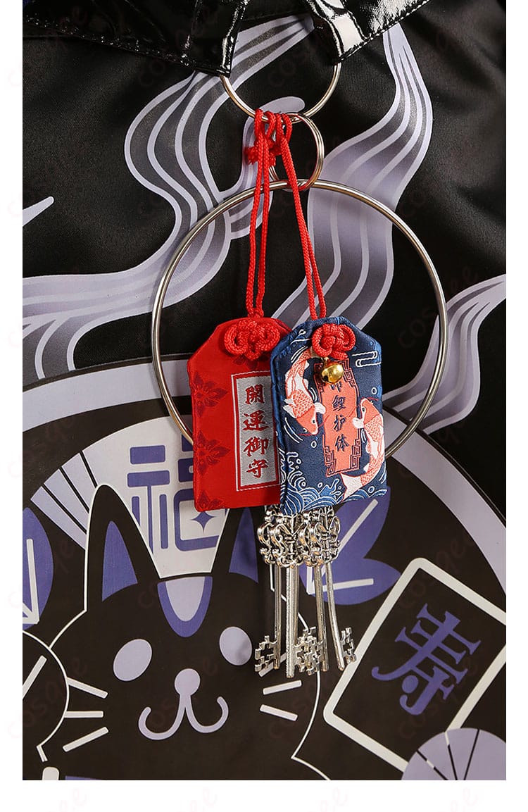 Fate/Grand Order 巌窟王 モンテ・クリスト コスプレ衣装の鍵の装飾。キャラクターの重要なアクセサリーを再現。